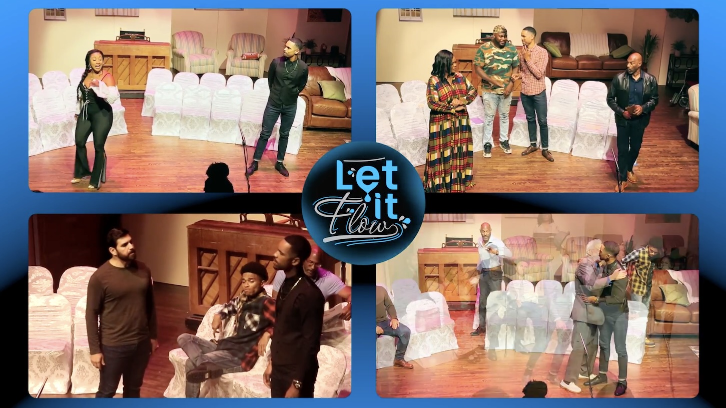 Behind the scenes of an Allwrite Productions project, Let It Flow stage play