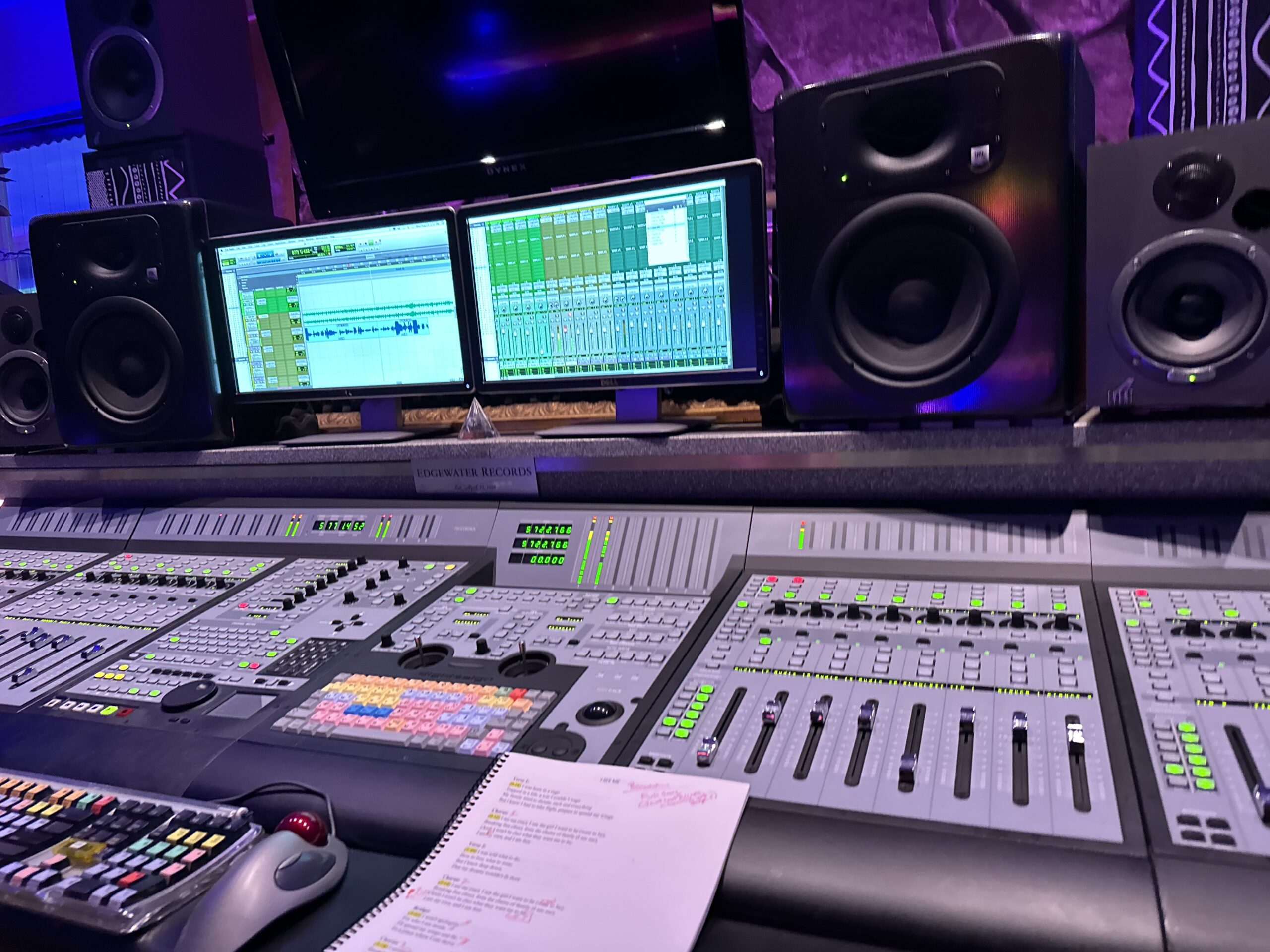 Describe the bts studio image