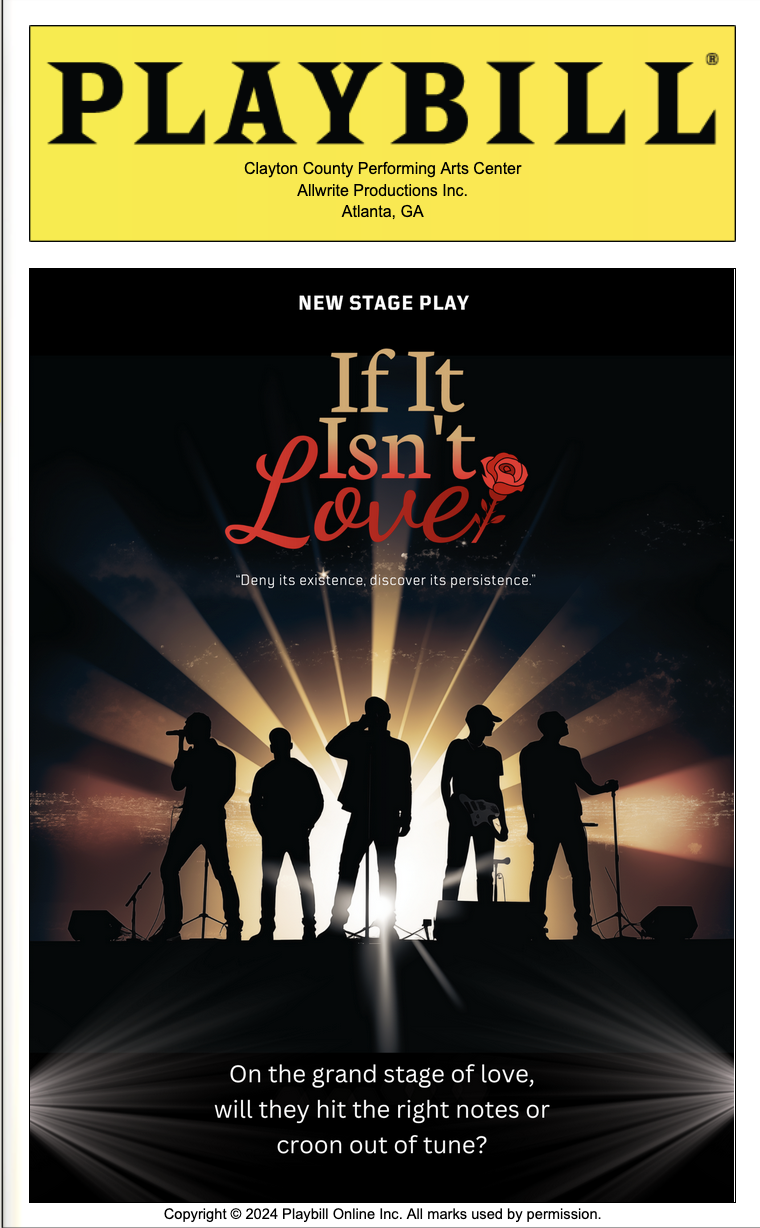 If It Isn't Love stage play, Allwrite Productions project